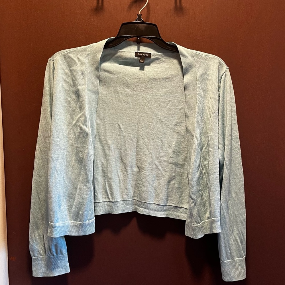 Talbots Icy Blue Knit Sweater